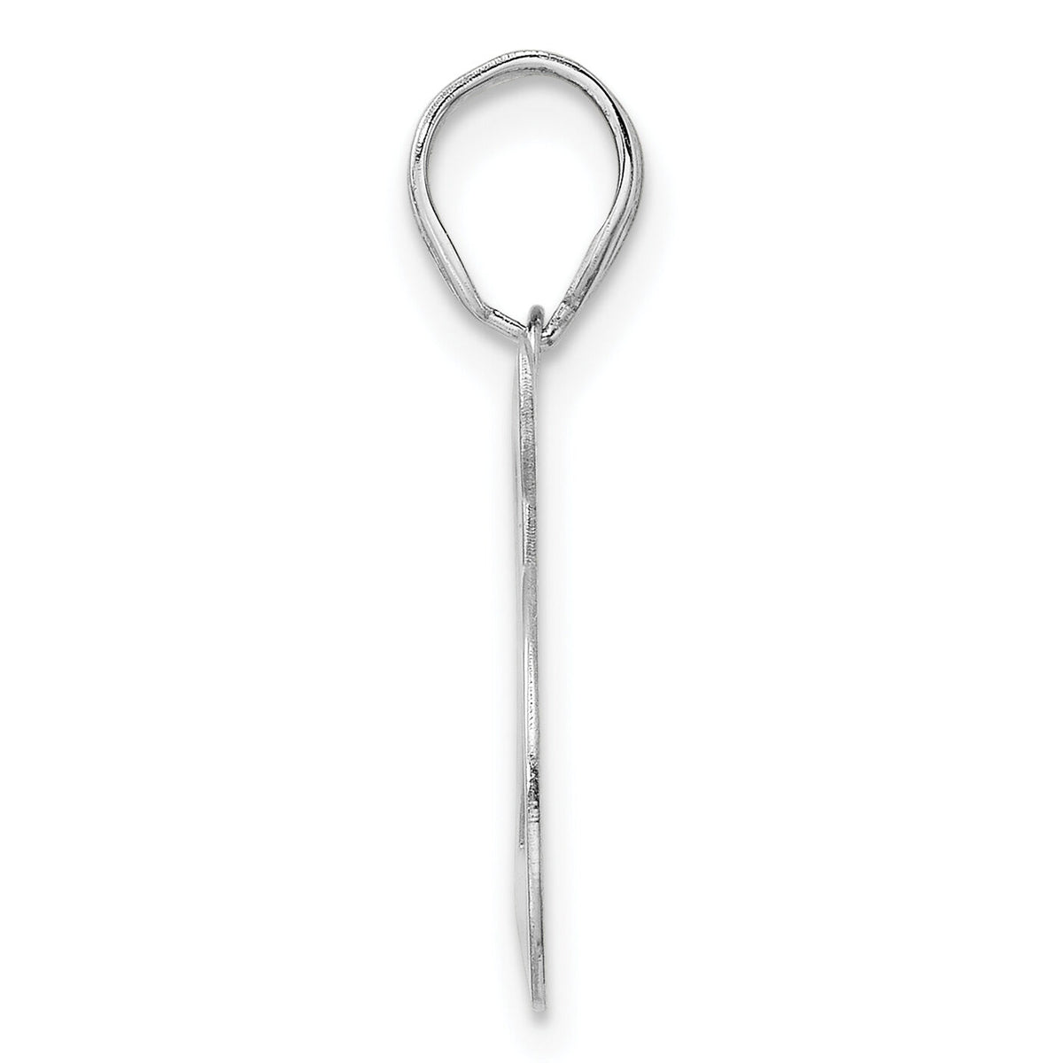 14kw Polished Number 25 Pendant-WAPN25