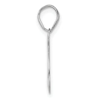 14kw Polished Number 25 Pendant-WAPN25