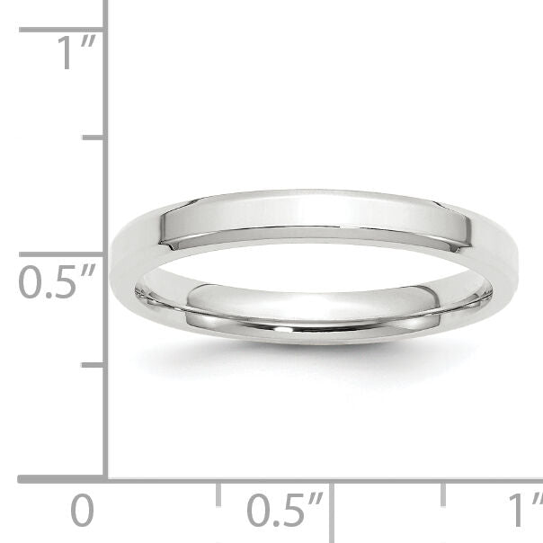 14KW 3mm Bevel Edge Comfort Fit Band-WBEC030