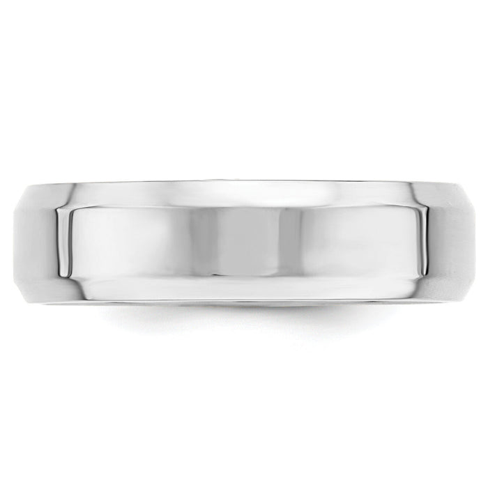 14KW 6mm Bevel Edge Comfort Fit Band-WBEC060