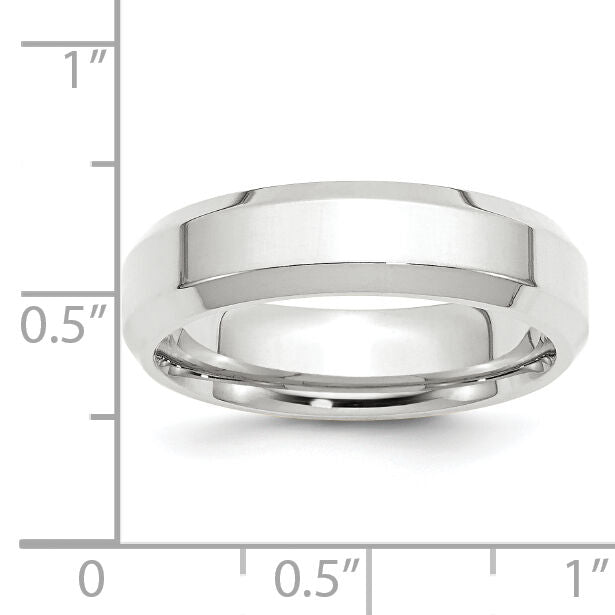 14KW 6mm Bevel Edge Comfort Fit Band-WBEC060
