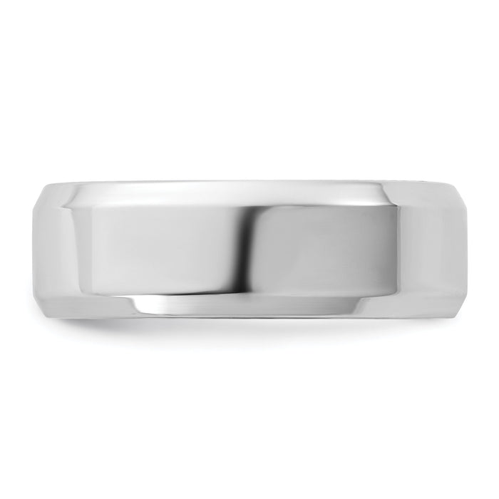14KW 6.5mm Bevel Edge Comfort Fit Band-WBEC065