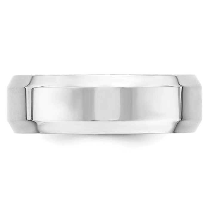 14KW 7mm Bevel Edge Comfort Fit Band-WBEC070