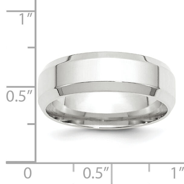 14KW 7mm Bevel Edge Comfort Fit Band-WBEC070