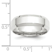 14KW 7mm Bevel Edge Comfort Fit Band-WBEC070
