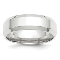 14KW 7mm Bevel Edge Comfort Fit Band-WBEC070