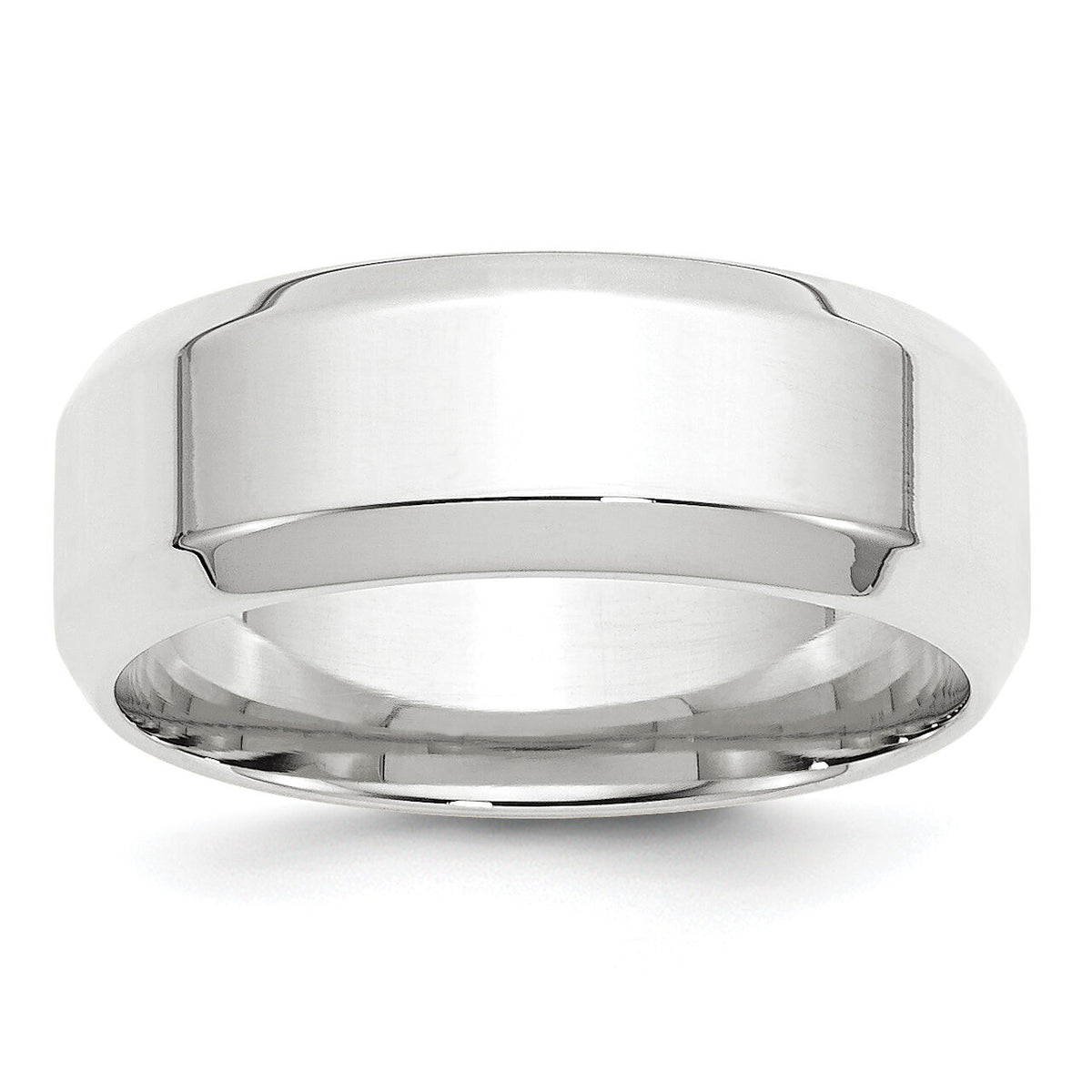 14KW 8mm Bevel Edge Comfort Fit Band-WBEC080