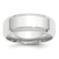 14KW 8mm Bevel Edge Comfort Fit Band-WBEC080