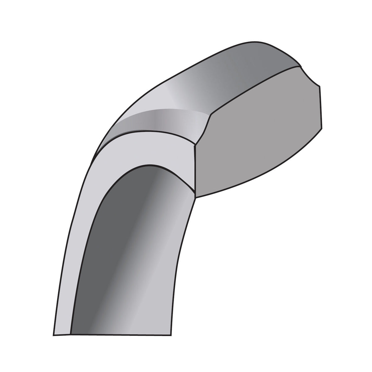14KW 5mm Bevel Edge Comfort Fit Band-WBEC050