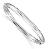 14k 3/16 White Gold Hinged Baby Bangle-WBP3/16