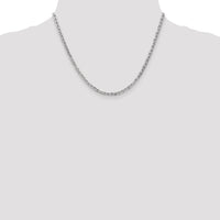 14k White Gold 3mm Concave Anchor Chain-WCA080-18