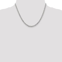 14k White Gold 3.75mm Concave Anchor Chain-WCA100-18
