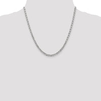 14k White Gold 3.75mm Concave Anchor Chain-WCA100-20