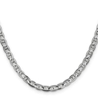14k White Gold 4.5mm Concave Anchor Chain-WCA120-20