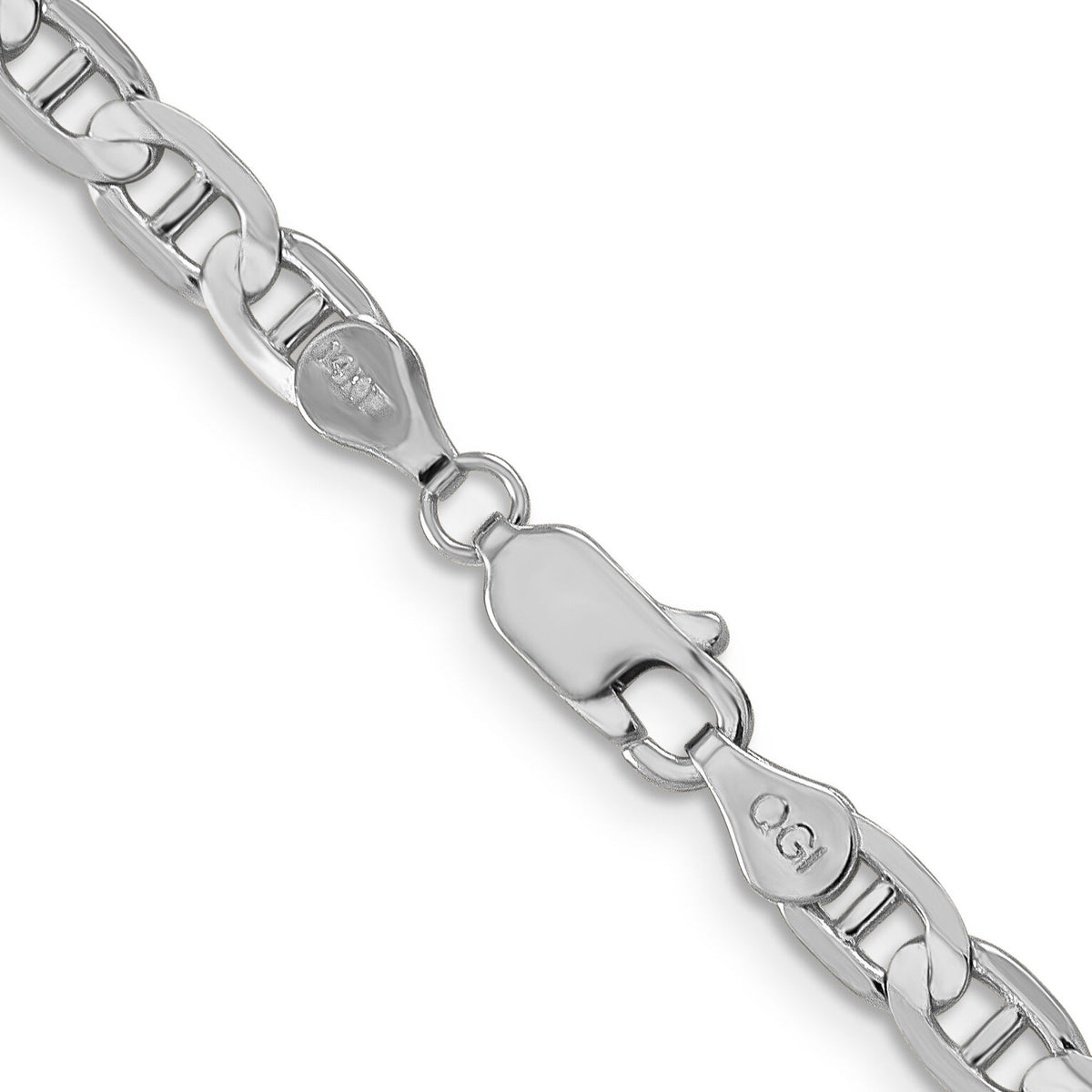 14k White Gold 4.5mm Concave Anchor-WCA120-18