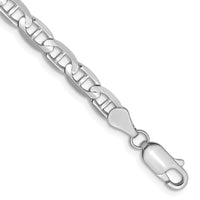 14k White Gold 4.5mm Concave Anchor Chain-WCA120-7