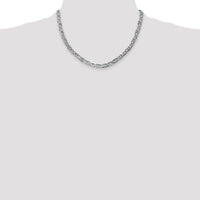 14k White Gold 5.25mm Concave Anchor Chain-WCA140-18