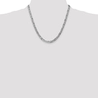 14k White Gold 5.25mm Concave Anchor Chain-WCA140-20