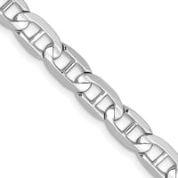 14k White Gold 5.25mm Concave Anchor Chain-WCA140-24