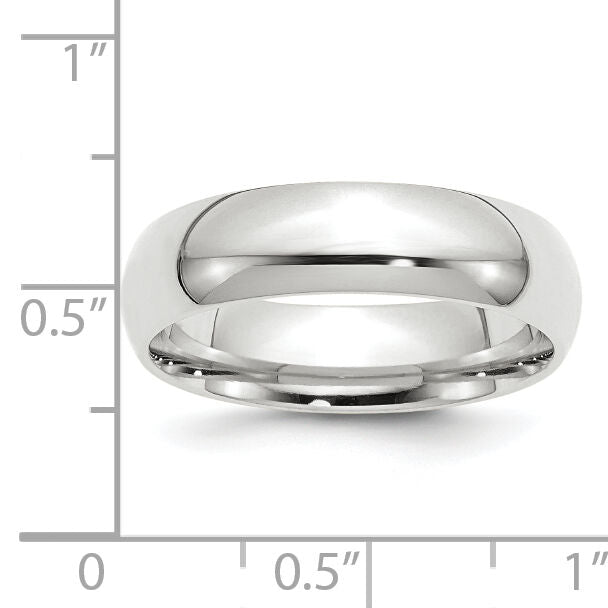 14KW 6mm Standard Comfort Fit Wedding Band-WCF060