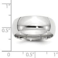 14KW 8mm Standard Comfort Fit Wedding Band-WCF080
