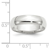 14KW 6mm LTW Comfort Fit Band-WCFL060