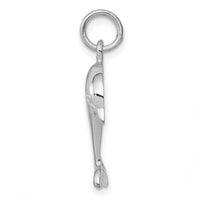 14k White Gold Dolphin Charm-WCH106