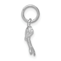 14k White Gold Dolphin Charm-WCH111