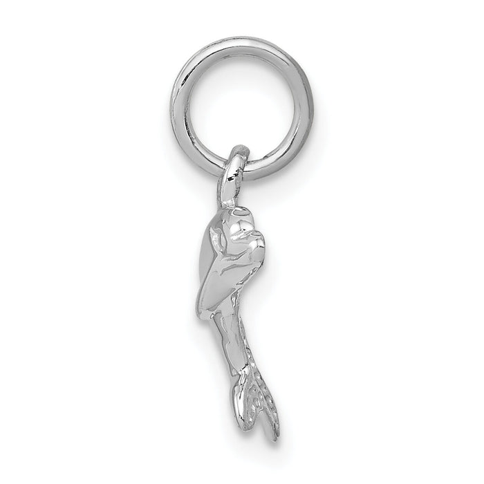 14k White Gold Dolphin Charm-WCH111