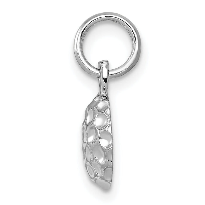 14k White Gold Golf Ball Charm-WCH123