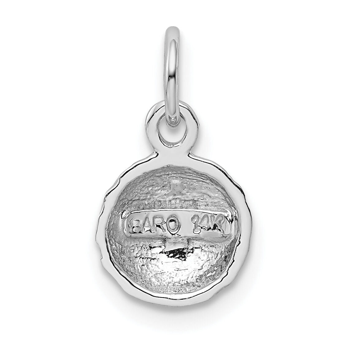 14k White Gold Golf Ball Charm-WCH123