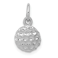 14k White Gold Golf Ball Charm-WCH123