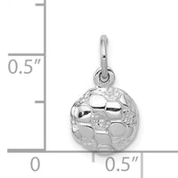 14k White Gold Soccer Ball Charm-WCH130