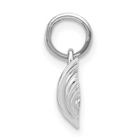 14k White Gold Barbell Charm-WCH133