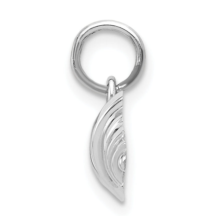14k White Gold Barbell Charm-WCH133