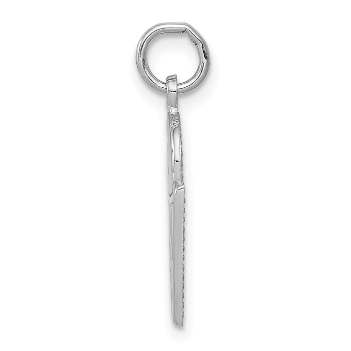 14k White Gold Basketball Charm-WCH136