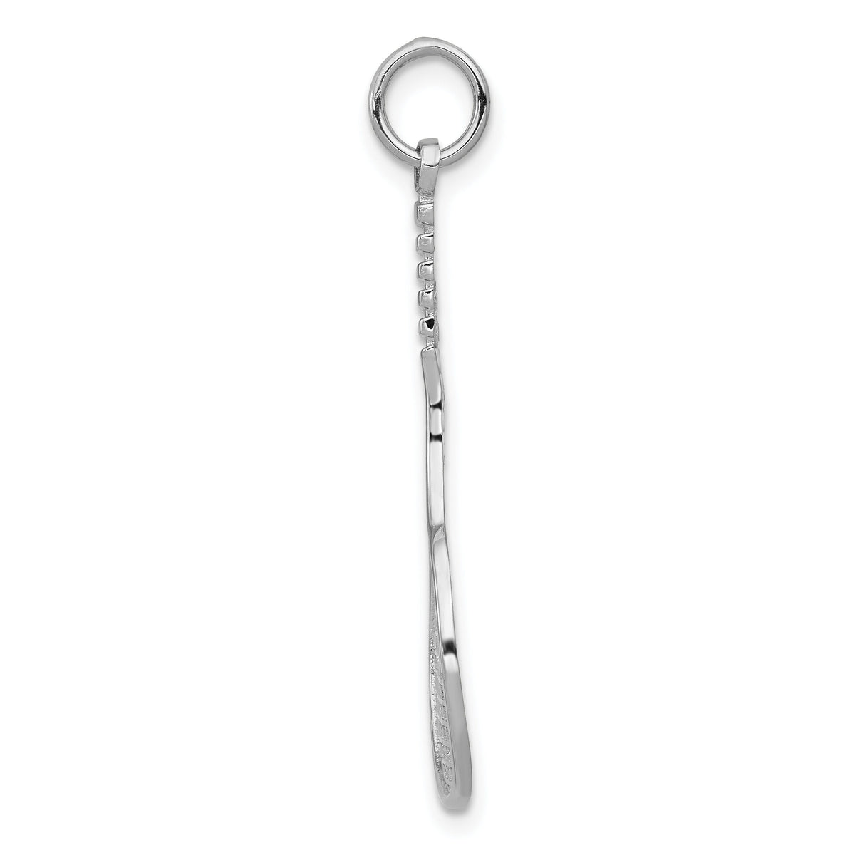 14k White Gold Tennis Racquet Charm-WCH137