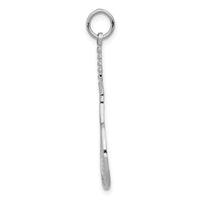 14k White Gold Tennis Racquet Charm-WCH137