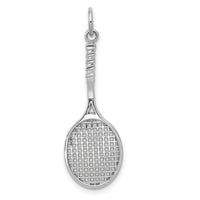 14k White Gold Tennis Racquet Charm-WCH137