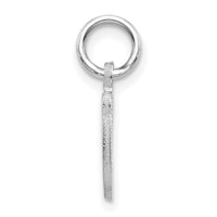 14KW White Gold Casted Script Letter G Initial Charm-WCH138-G