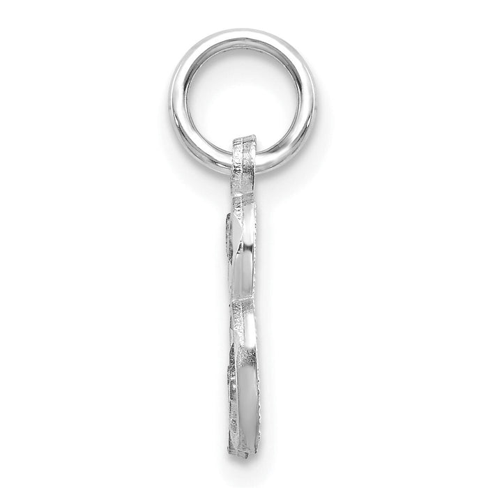 14KW Diamond-cut Letter B Initial Charm-WCH139-B