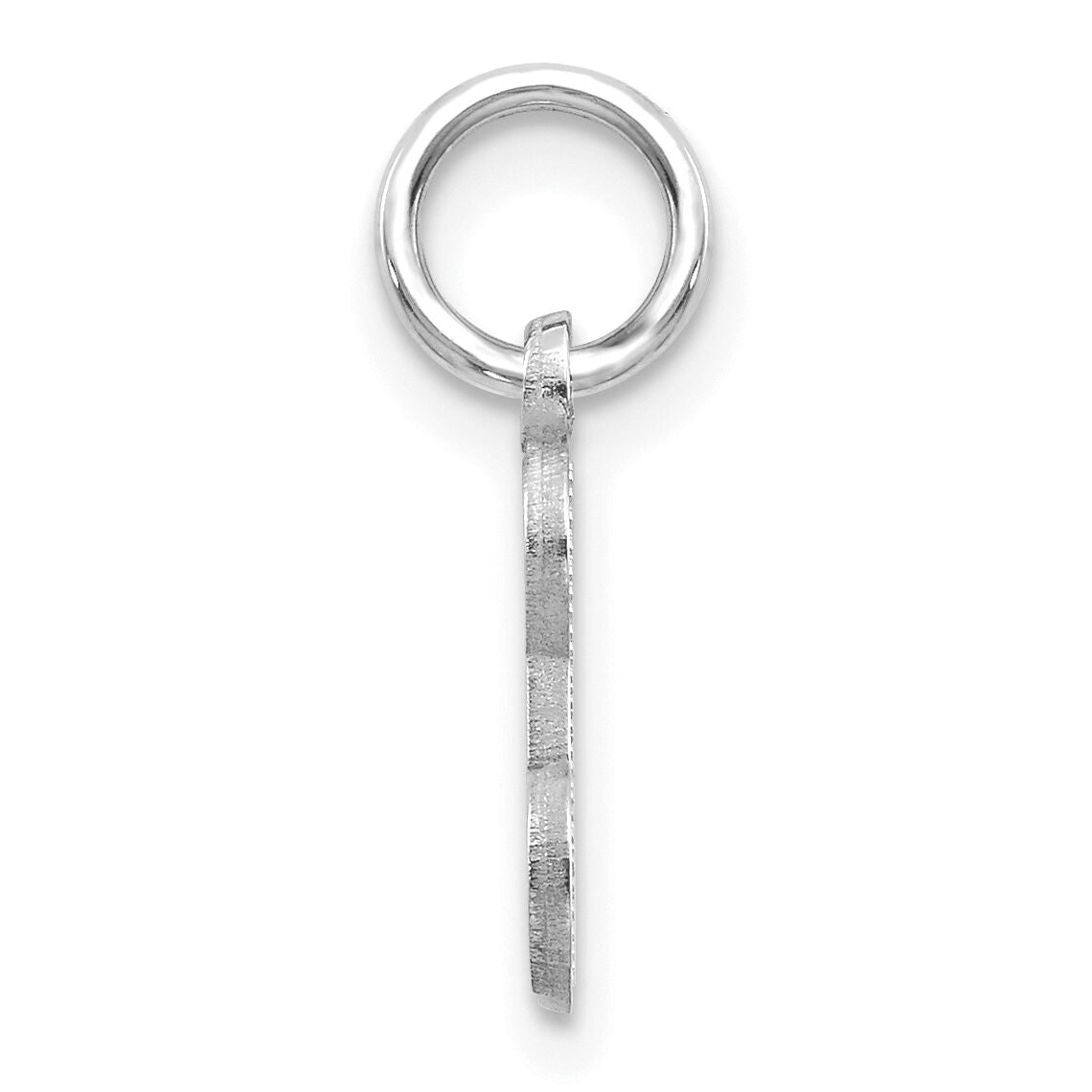 14KW Diamond-cut Letter E Initial Charm-WCH139-E