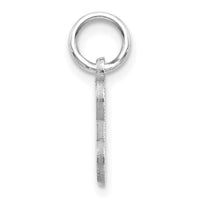 14KW Diamond-cut Letter E Initial Charm-WCH139-E