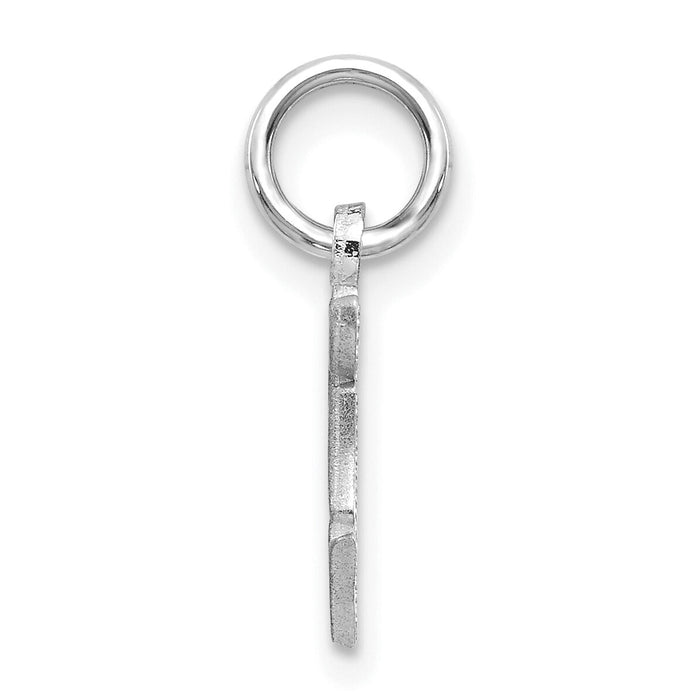 14KW Diamond-cut Letter F Initial Charm-WCH139-F