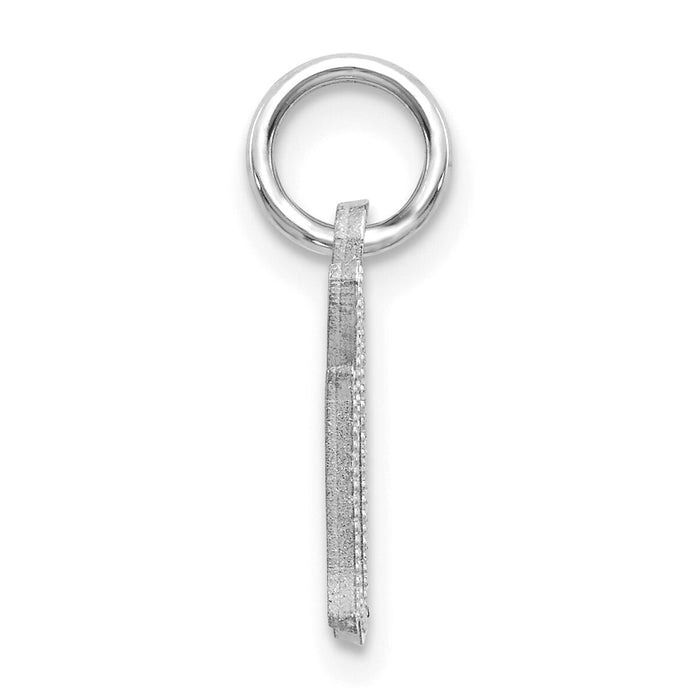 14KW Diamond-cut Letter G Initial Charm-WCH139-G