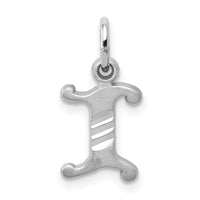 14KW Diamond-cut Letter I Initial Charm-WCH139-I