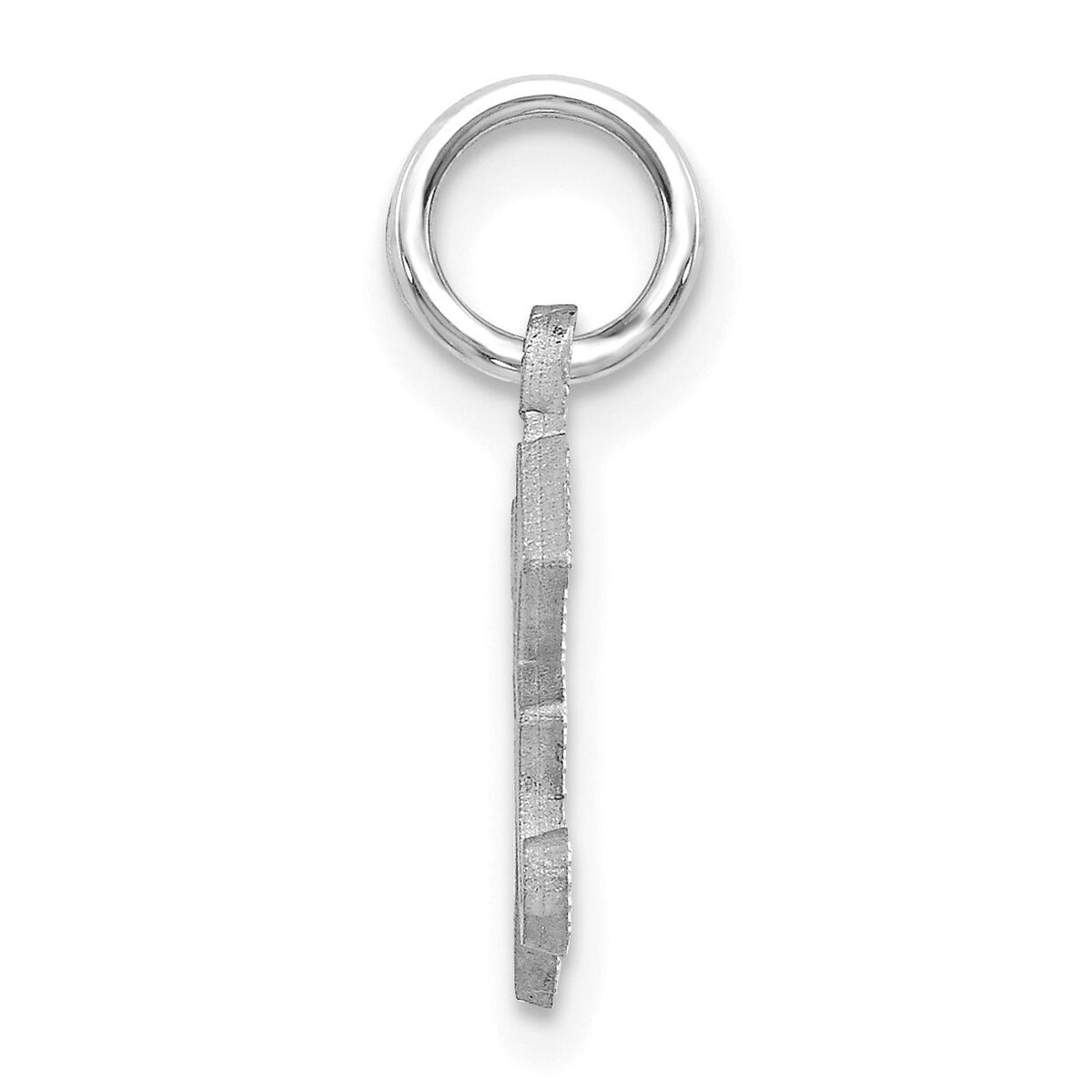 14KW Diamond-cut Letter K Initial Charm-WCH139-K
