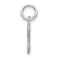 14KW Diamond-cut Letter K Initial Charm-WCH139-K