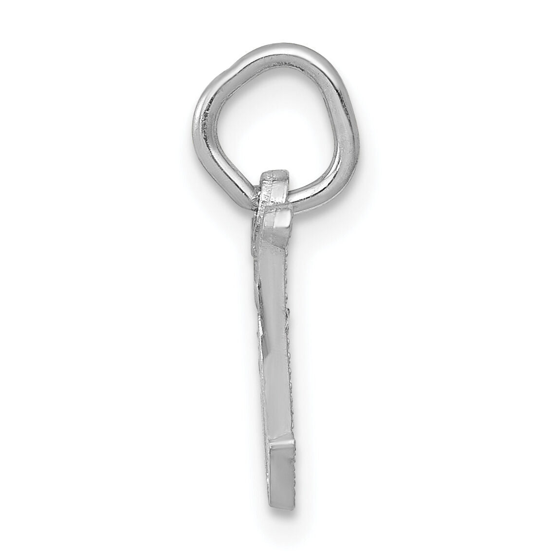 14KW Diamond-cut Letter W Initial Charm-WCH139-W