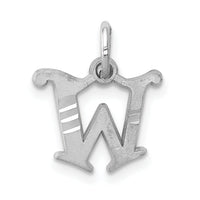 14KW Diamond-cut Letter W Initial Charm-WCH139-W